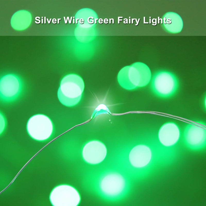 Blingstar أضواء الجنية المدعومة بواسطة USB من بلينغستار، عبوة 2، 33 قدم، 100 LED، سلك فضي مرن، أضواء خيطية صغيرة لشجرة عيد الميلاد/غرفة النوم/التخييم/تزيين العطلات الداخلية، أبيض دافئ - Image 3